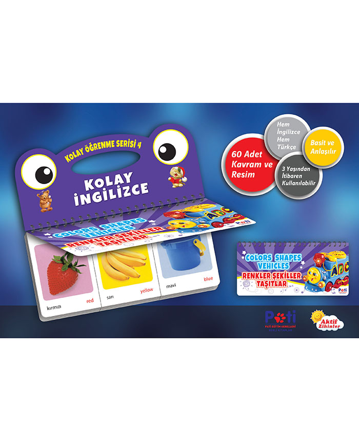 Kolay Öğrenme 4 - Renkler, Şekiller, Taşıtlar